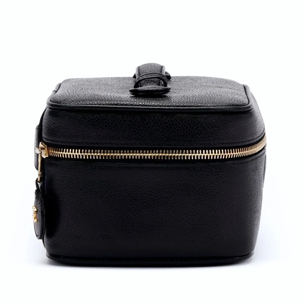 CHANEL Cosmetics Bag Caviar Skin Black - Picture 7 of 12